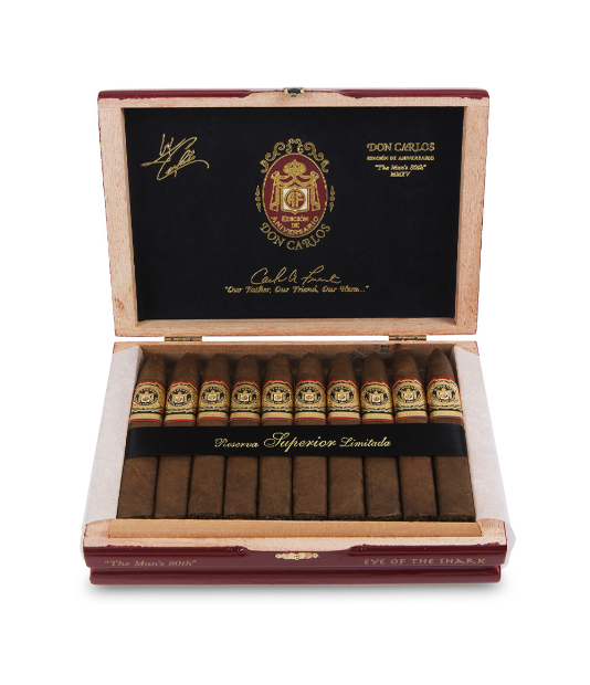 Arturo Fuente Don Carlos Edicion de Aniversario 80th Eye of the Shark Cigar - Image 3